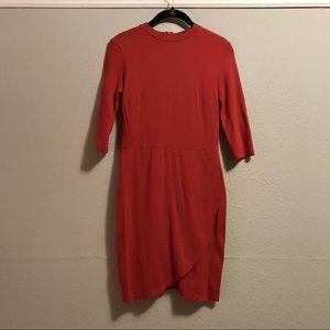 Topshop Faux Wrap Bodycon Dress